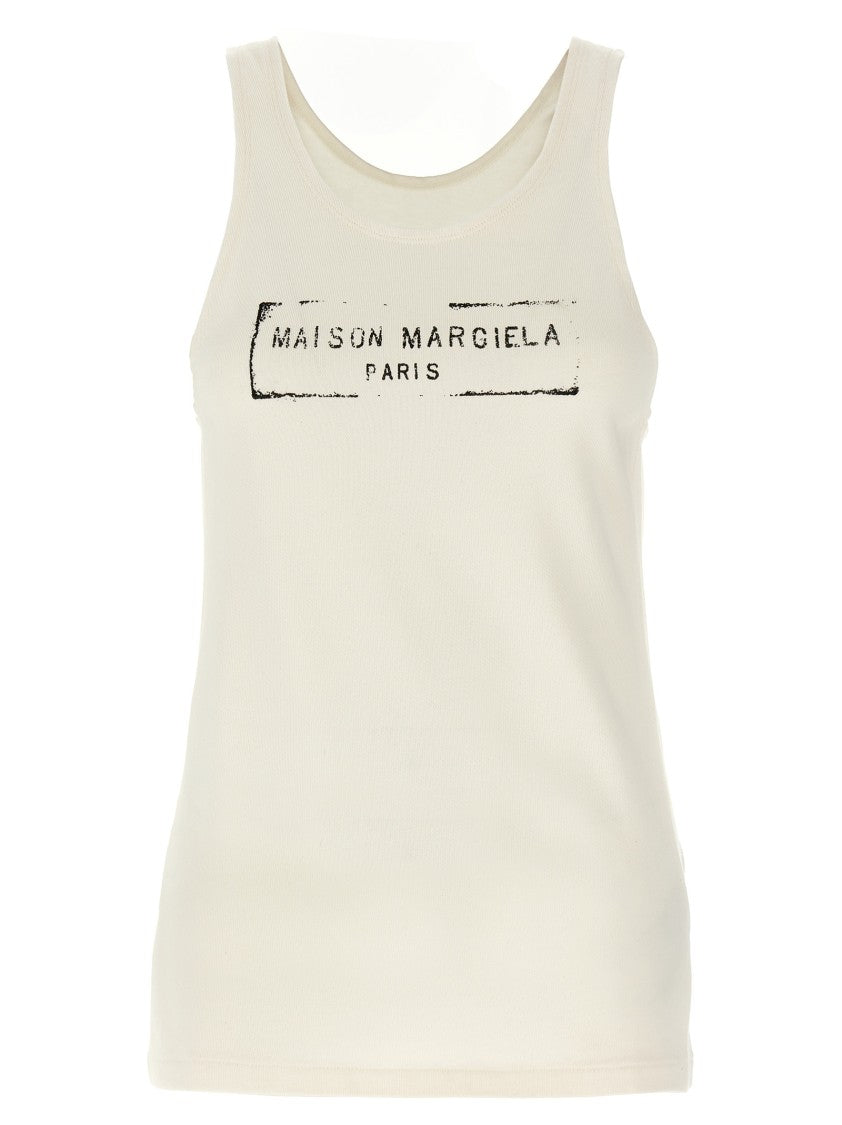 Maison Margiela Fitted Logo Tank Top