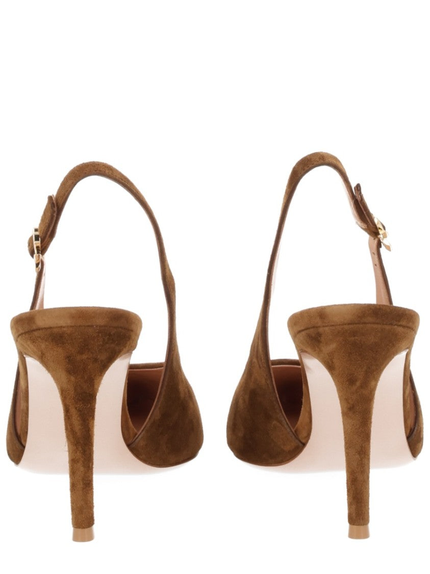Gianvito Rossi Robbie Pointed Slingback Pumps