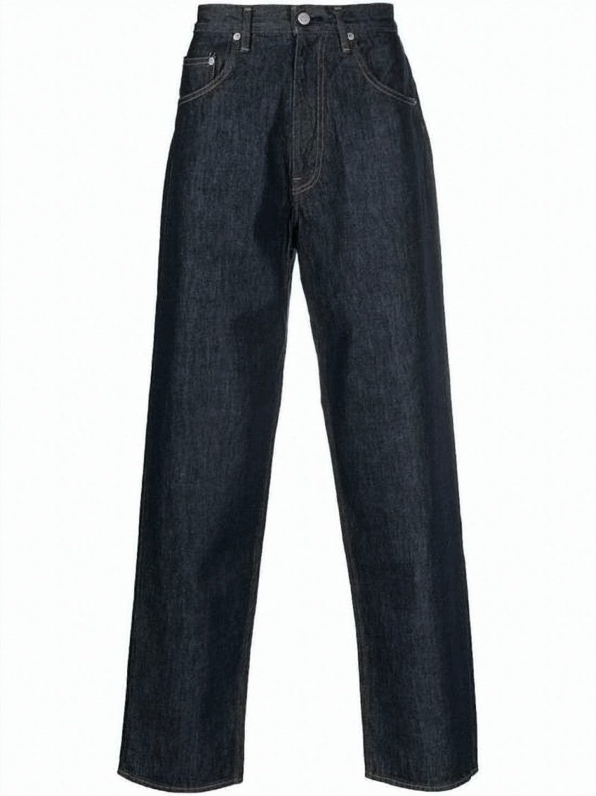 Auralee Straight-Leg Indigo Denim Pants With Traditional Five-Pocket Style