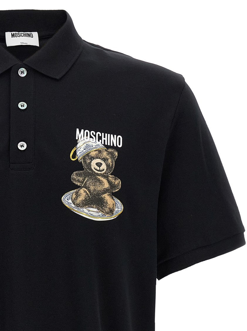 Moschino Piqué Cotton Polo Shirt