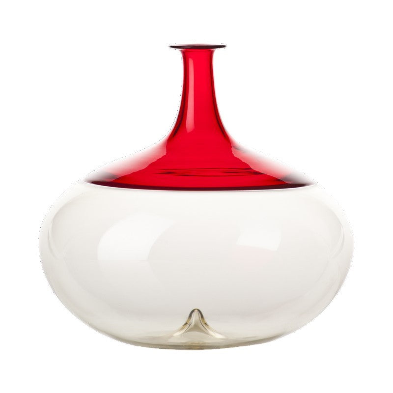 Venini Bolle Two Tone Glass Vase
