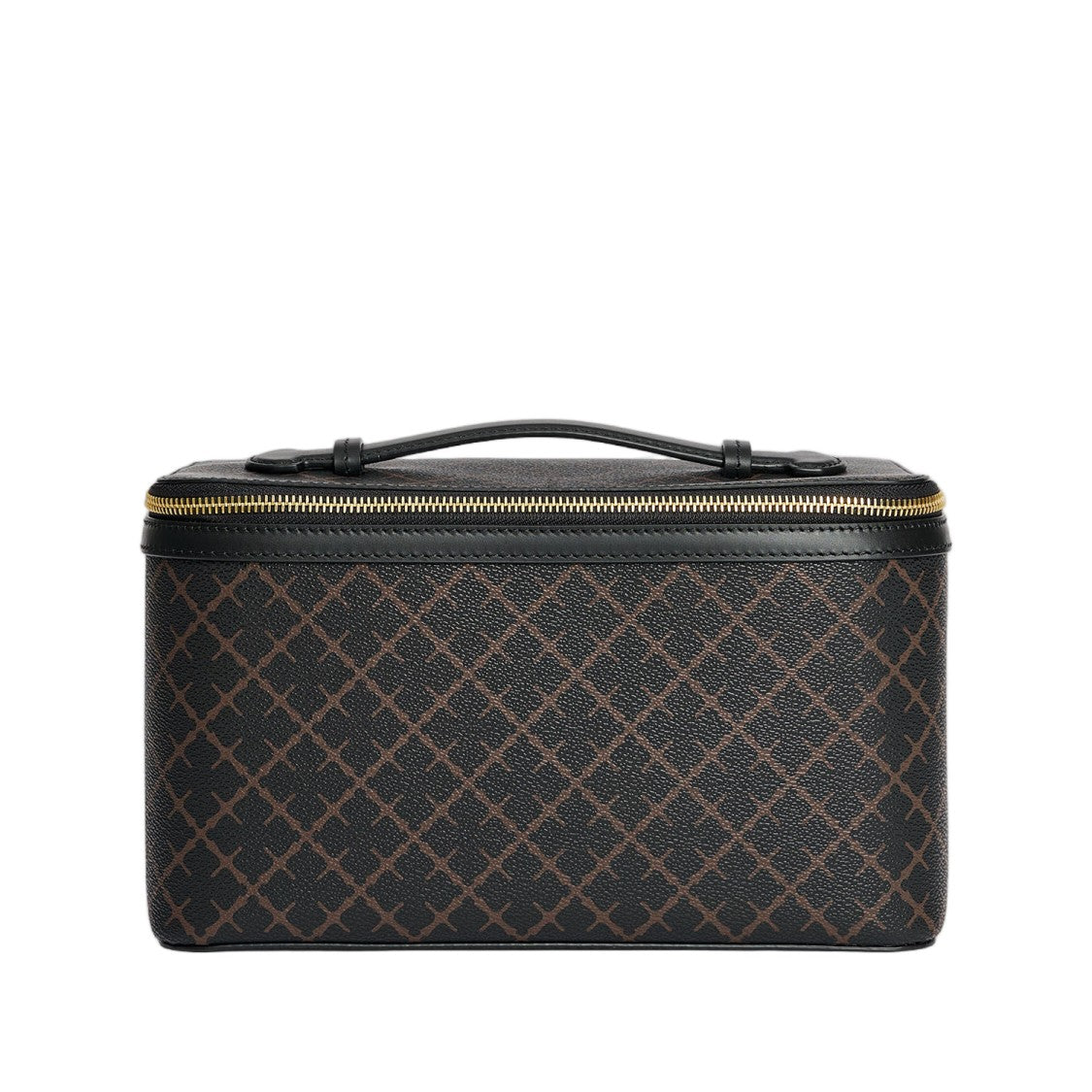 By Malene Birger Dark Brown/Beige Flower Vanity Case