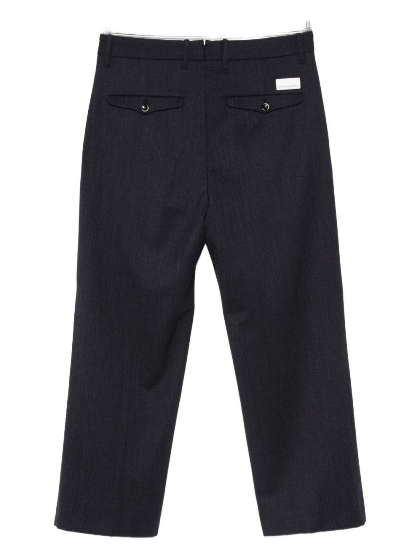 Nine In The Morning Cropped Tailored Trousers With Clean Front
