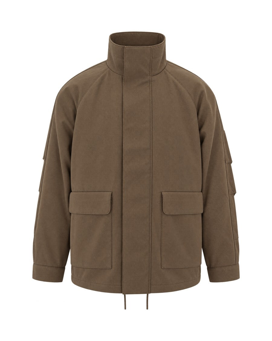 Sunflower Khaki Cotton-Nylon Utility Field Jacket