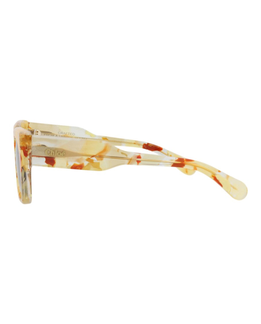 Chloé Square-Frame Recycled Acetate Sunglasses