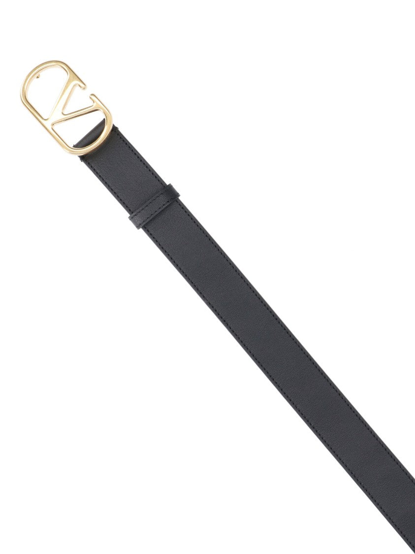 Valentino Garavani Vlogo Signature Belt – Black
