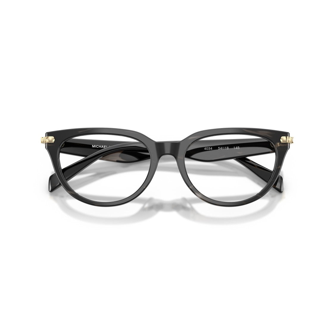 Michael Kors 0Mk4168d Classic Rounded Frame Eyeglasses With Gold-Tone Accents