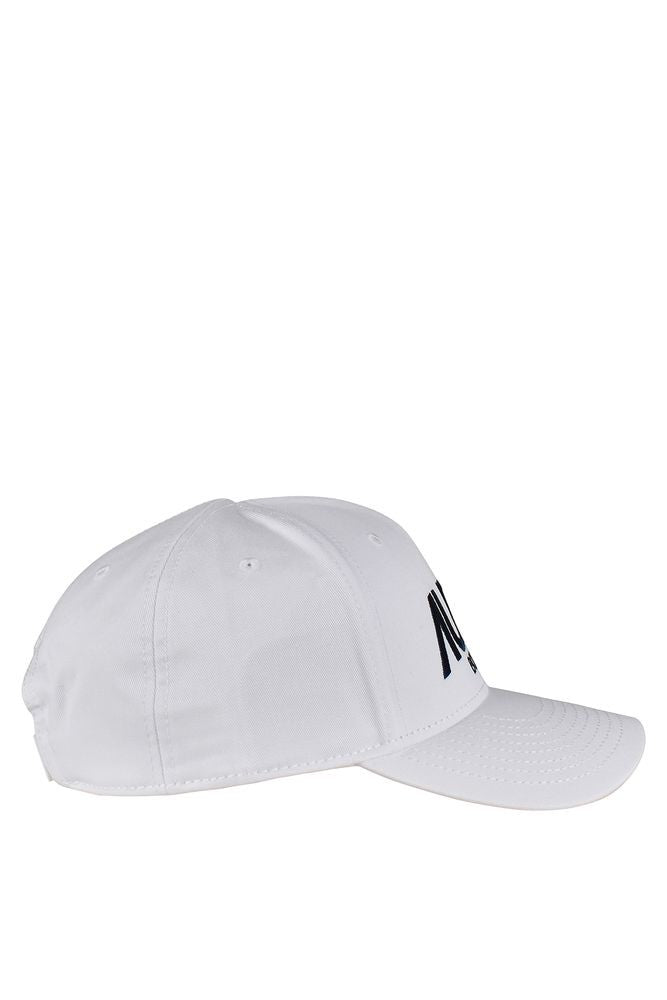 Autry Structured White Cotton Cap With Embroidered Logo