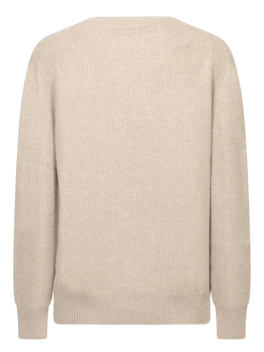 Zegna Pearled Texture Cashmere Sweater