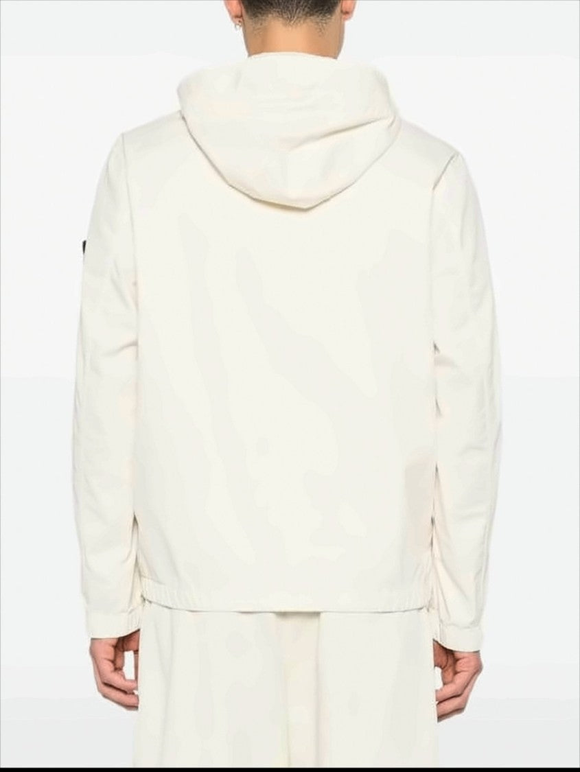 Stone Island Lightweight Hooded Jacket With Distinctive Patch