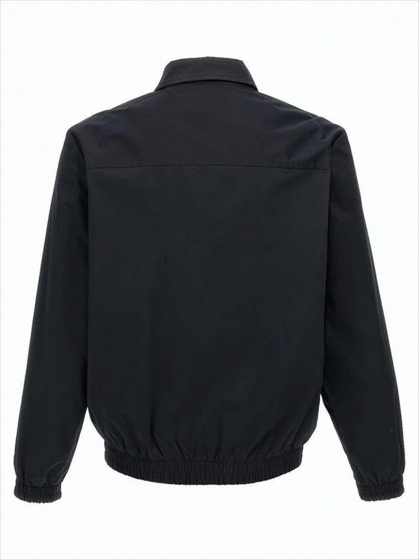 A.P.C. Black Cotton Jacket With Structured Silhouette