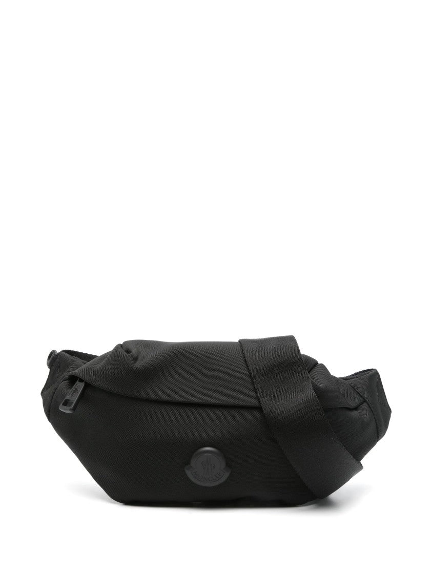 Moncler Compact Black Belt Bag With Minimalist Design And Adjustable Strap