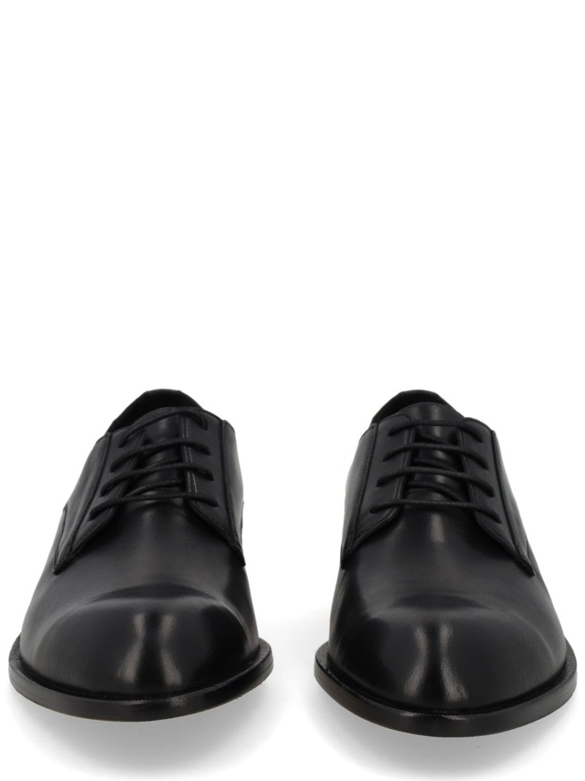 Boss Polished Cowhide Leather Lace Shoes