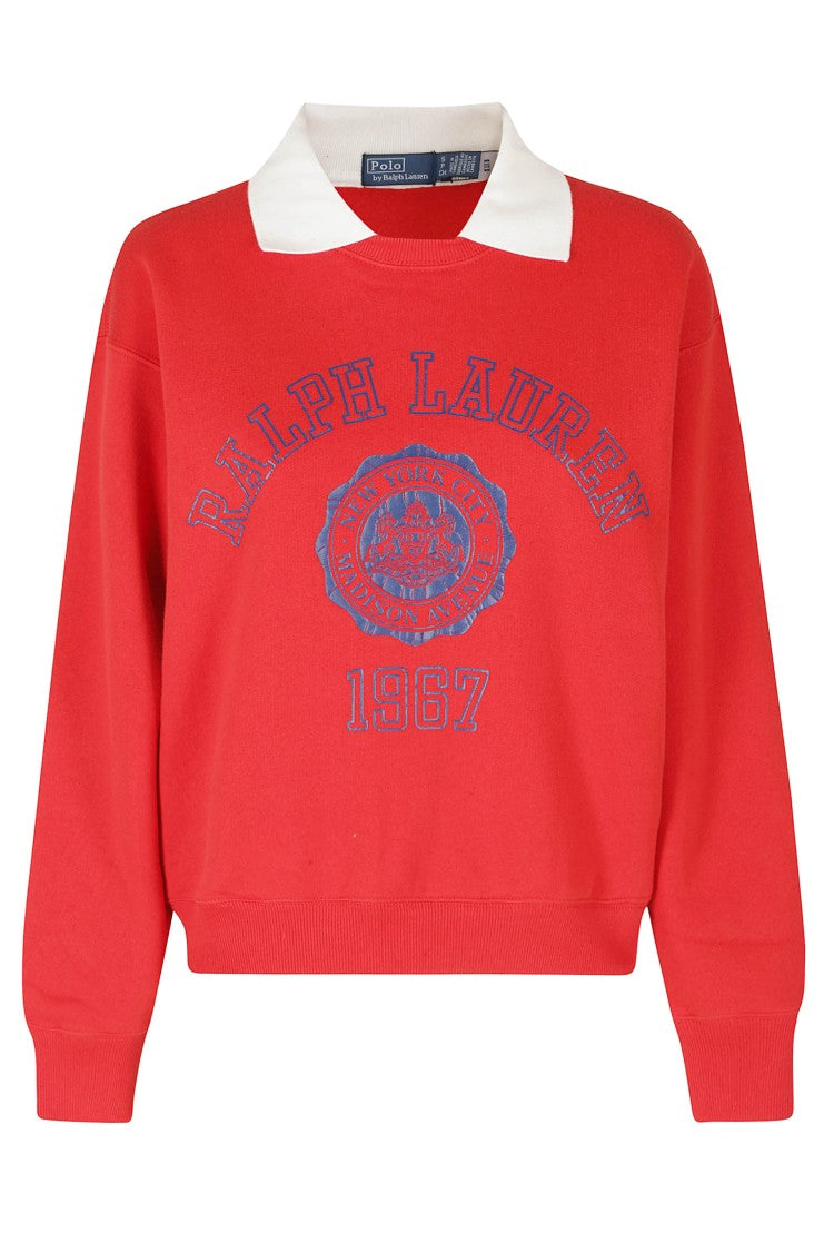 Polo Ralph Lauren Red Classic Collar Cotton-Blend Polo Shirt