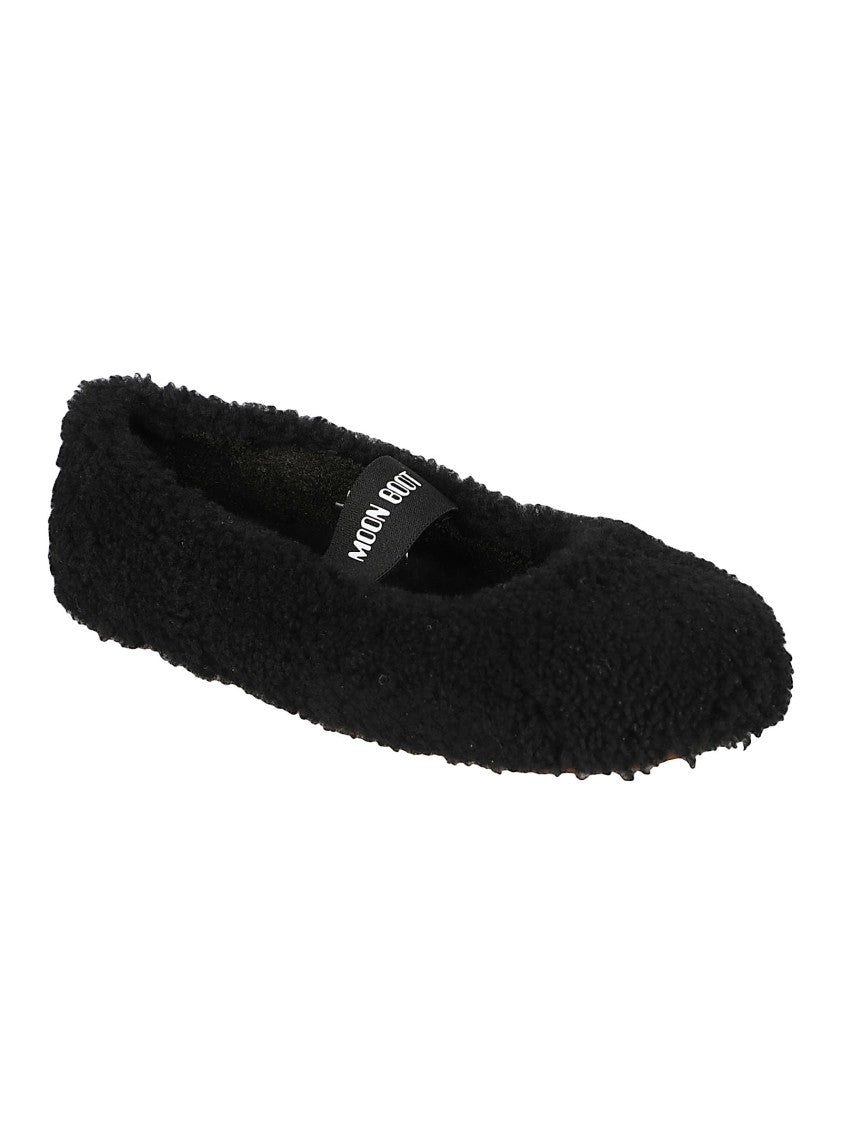 Moon Boot Shearling Ballerina Flats