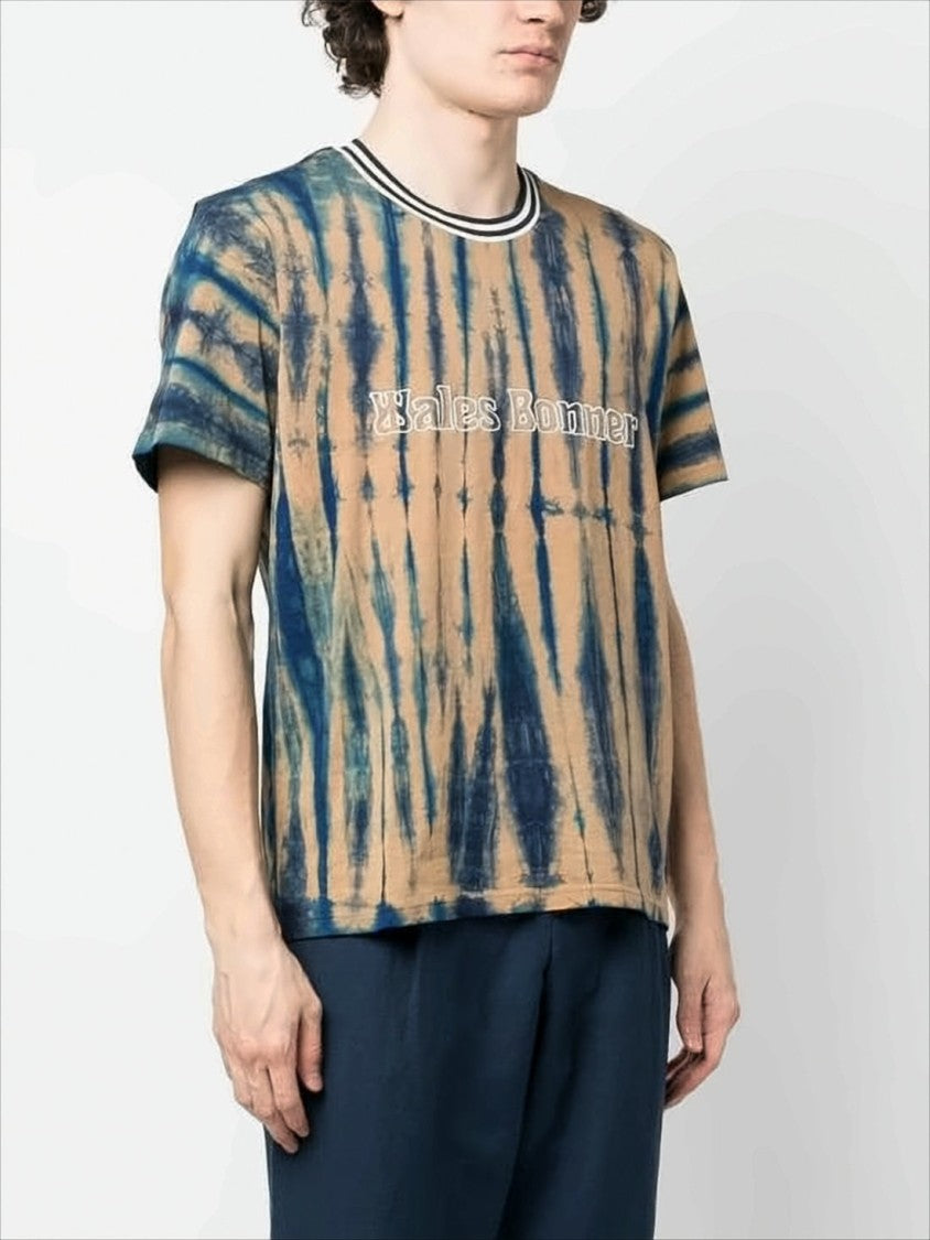 Wales Bonner Tie-Dye Short-Sleeve T-Shirt With Contrasting Details