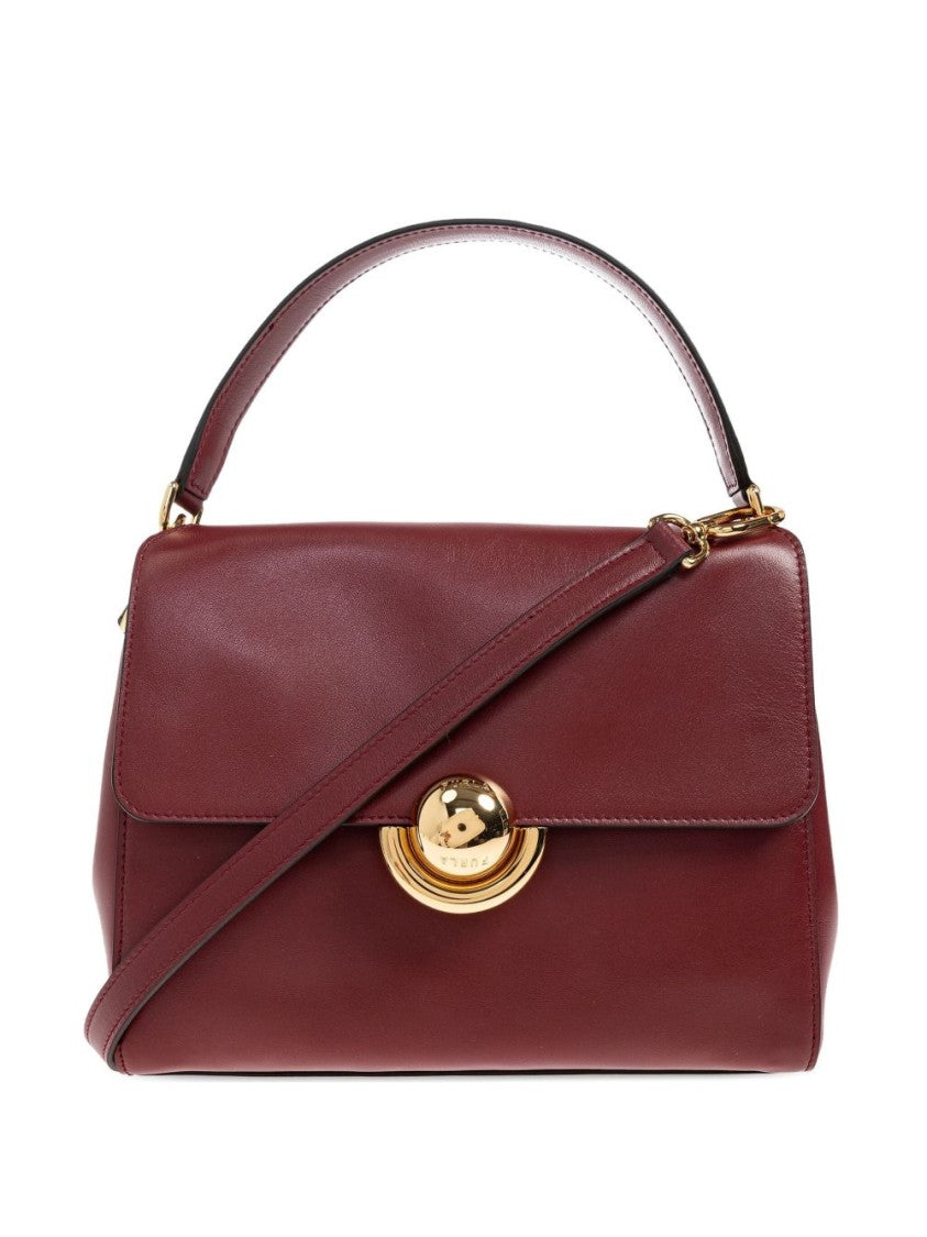 Furla Structured Rectangular Handbag With Gold-Tone Closure