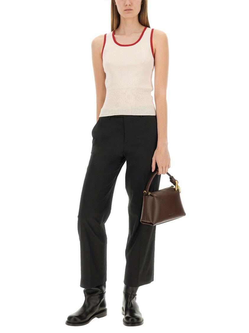 J. W. Anderson Slim-Fit Knitted Vest With Ribbed Hem