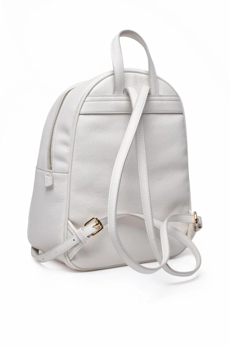 Ermanno Firenze White Polyurethane Backpack