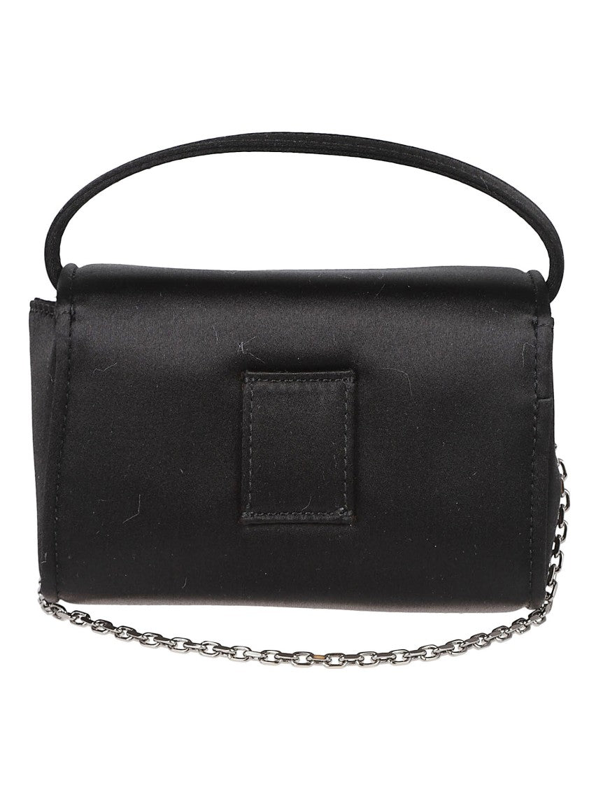 Roger Vivier Rectangular Satin-Finish Evening Bag