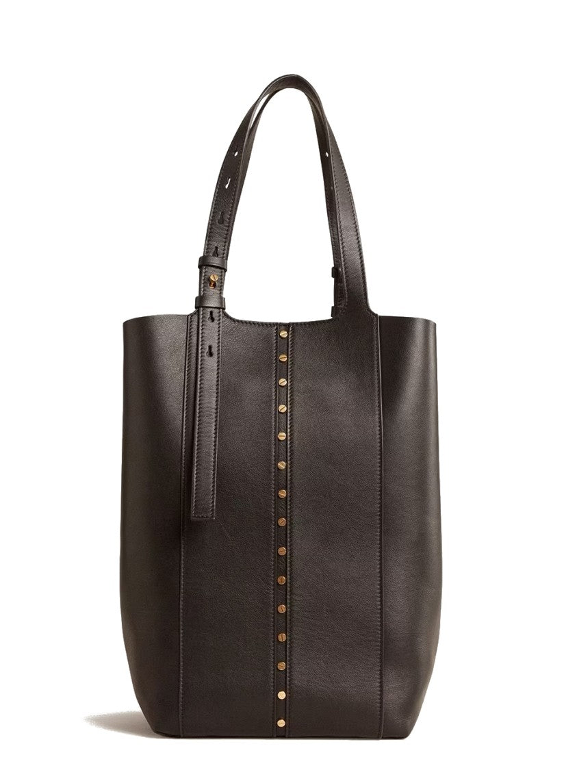 Golden Goose Structured Shoulder Bag In Smooth Calfskin Leather