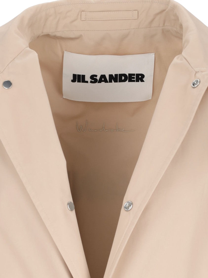 Jil Sander Logo Trench Coat – Beige