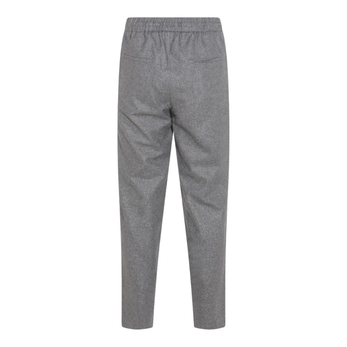 Antonelli Firenze Straight-Leg Anthracite Trousers With Adjustable Drawstring Waistband