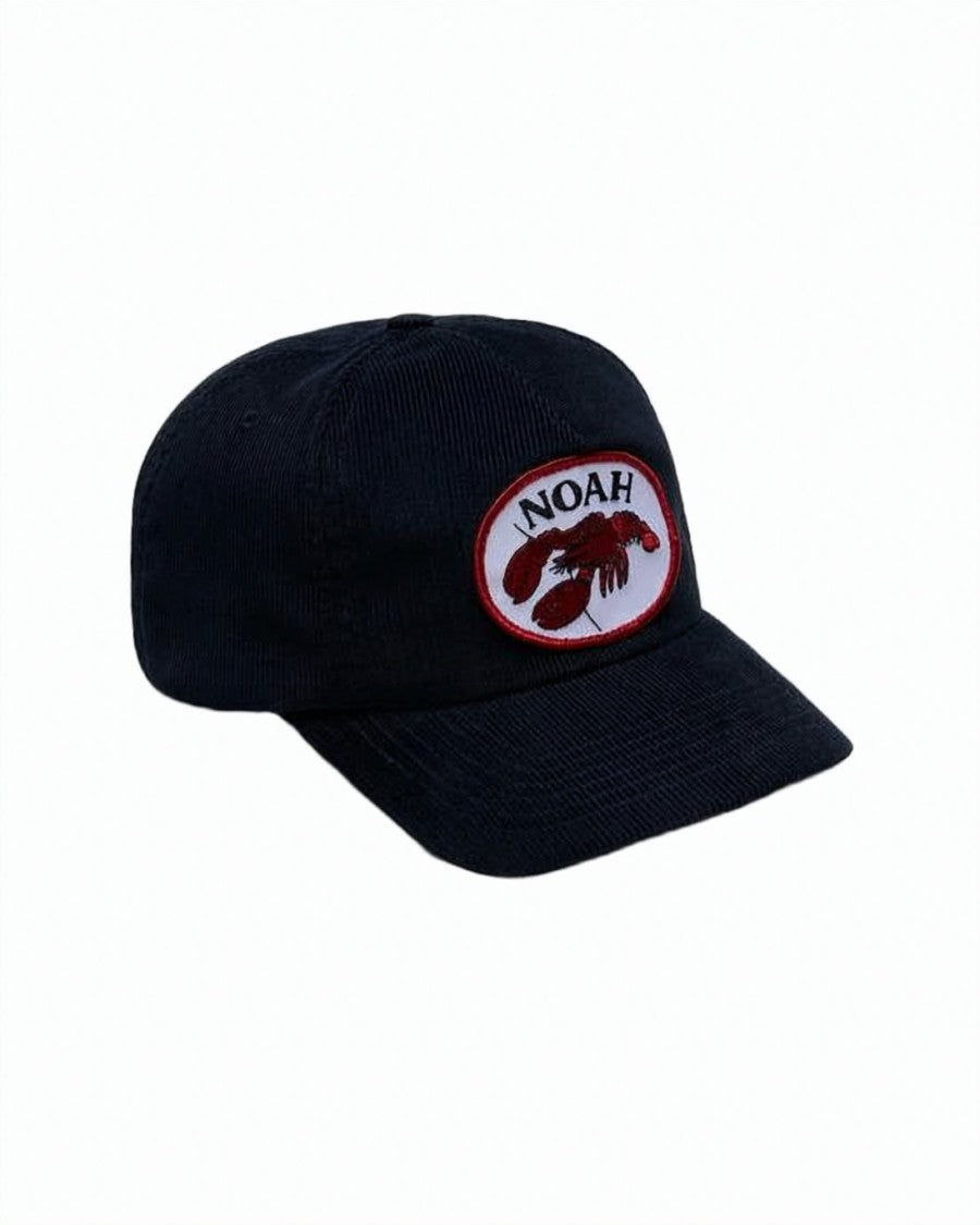 Noah Curved Brim Corduroy Cap With Lobster Graphic