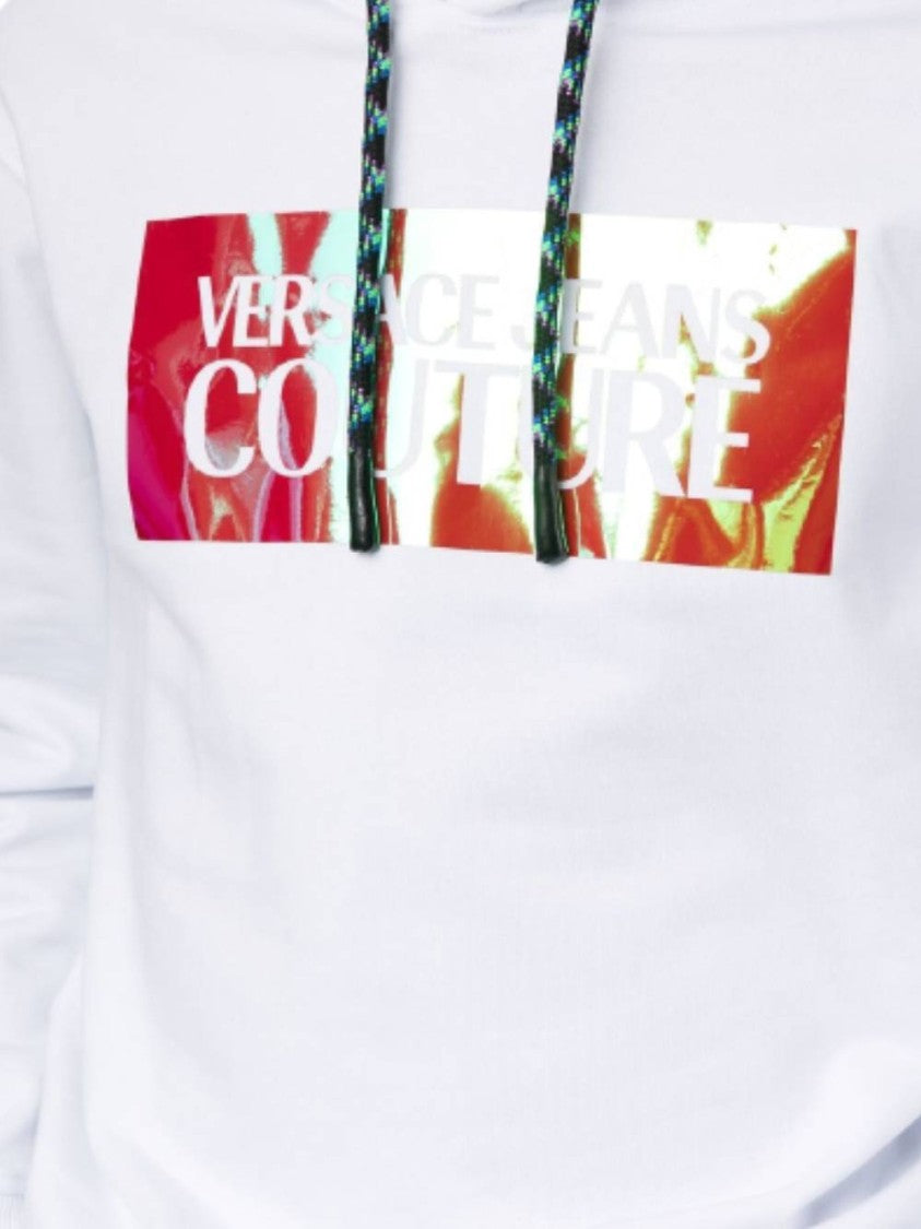Versace Jeans Couture Logo Sq Iridescent Sweatshirts
