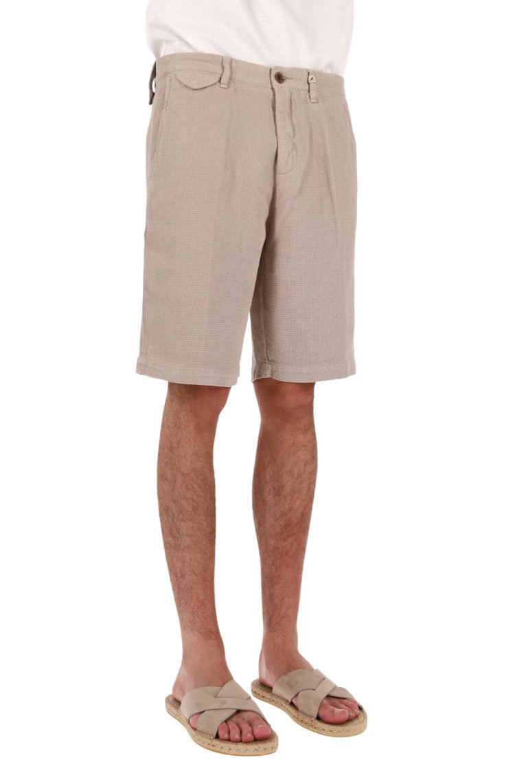 Myths Woven Cotton-Linen Denim Shorts
