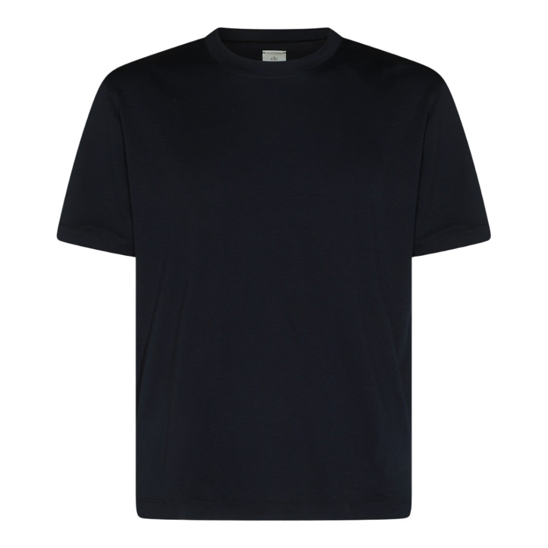 Eleventy Plain Short-Sleeved T-Shirt With Classic Crew Neckline