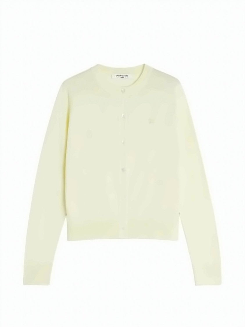 Maison Kitsuné Classic Round Neck Cardigan With Button-Down Front