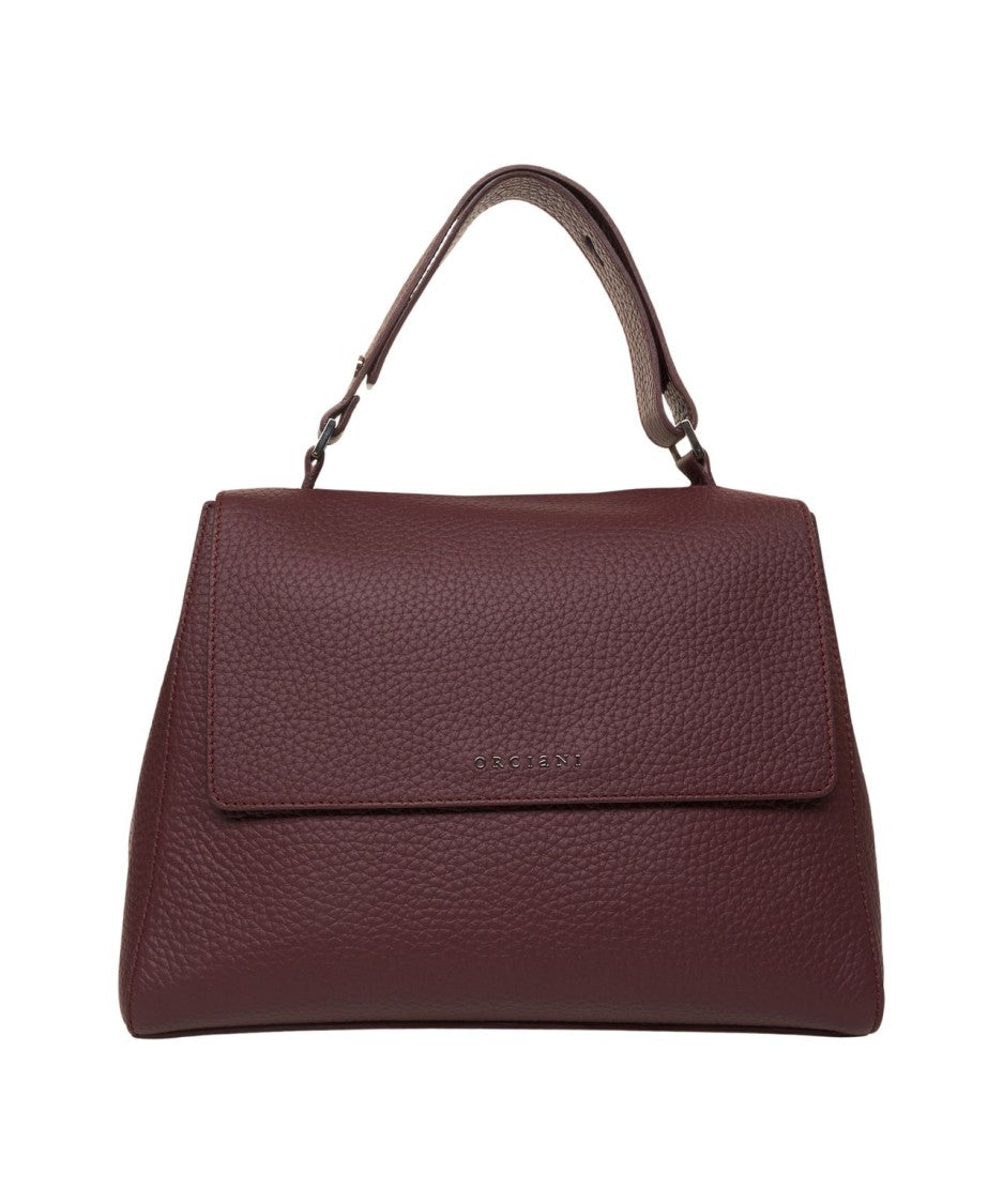 Orciani Hammered Vegan Leather Shoulder Bag