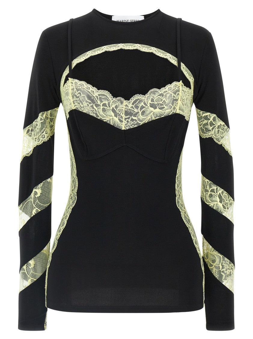 Marine Serre Trompe L'oeil Top