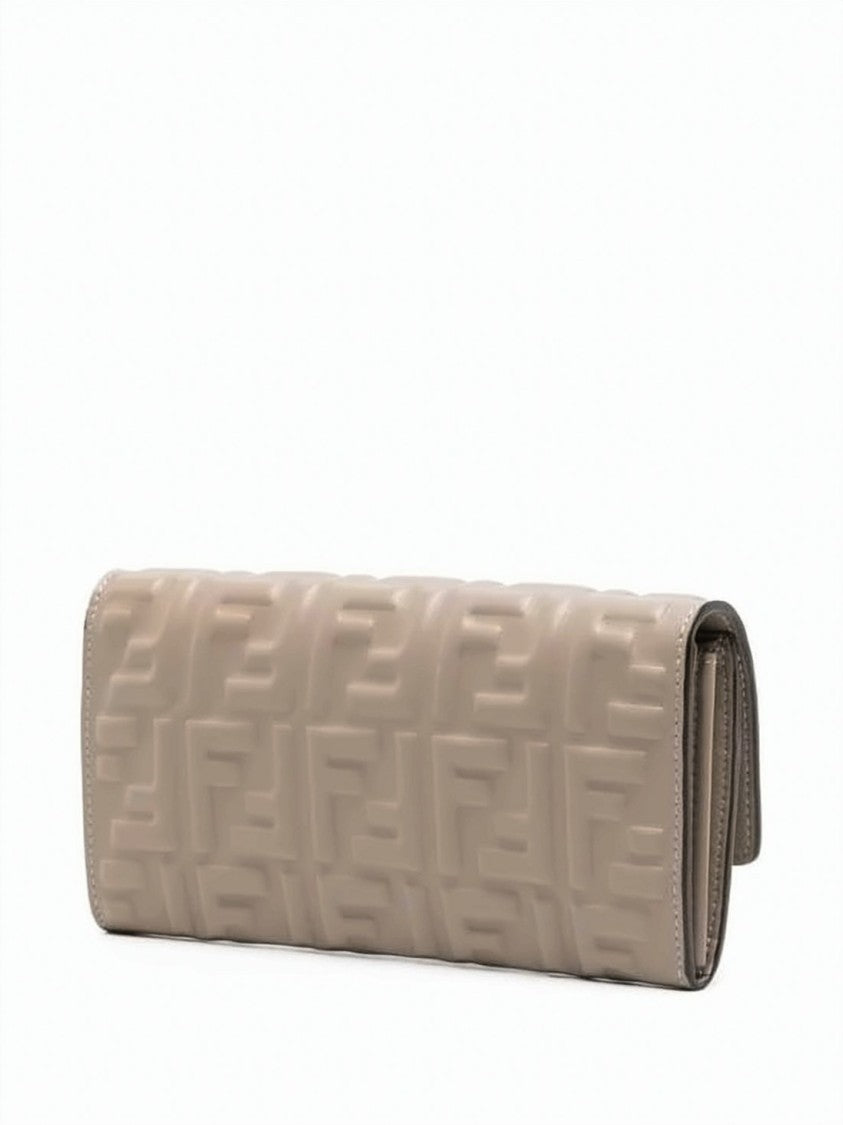 Fendi Lambskin Leather Chain Shoulder Bag