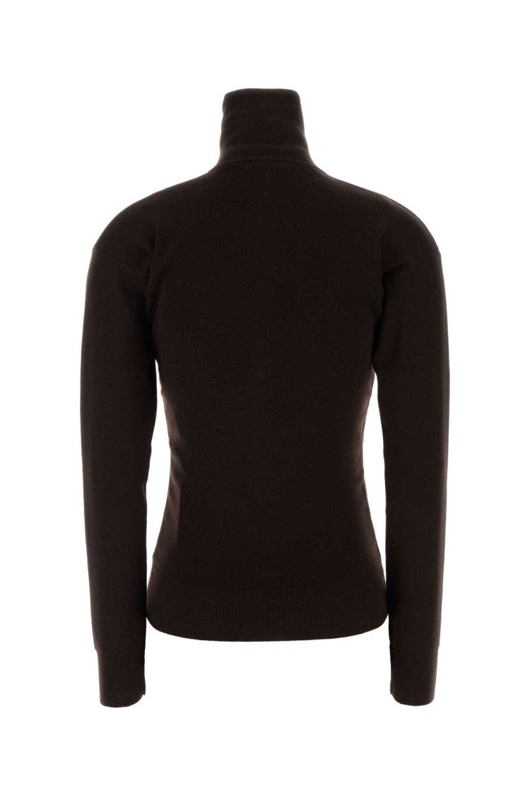 Lemaire Brown Wool Cardigan