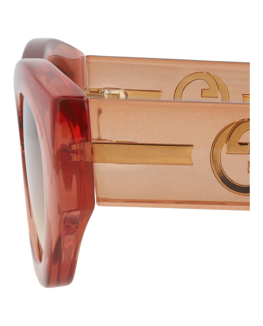 Gucci Round-Frame Injection Sunglasses