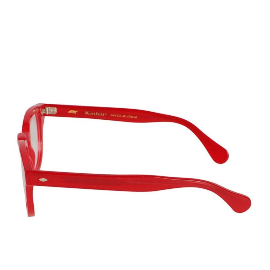 Kador Jolly Cal 49 Rounded Square Red Acetate Eyeglasses