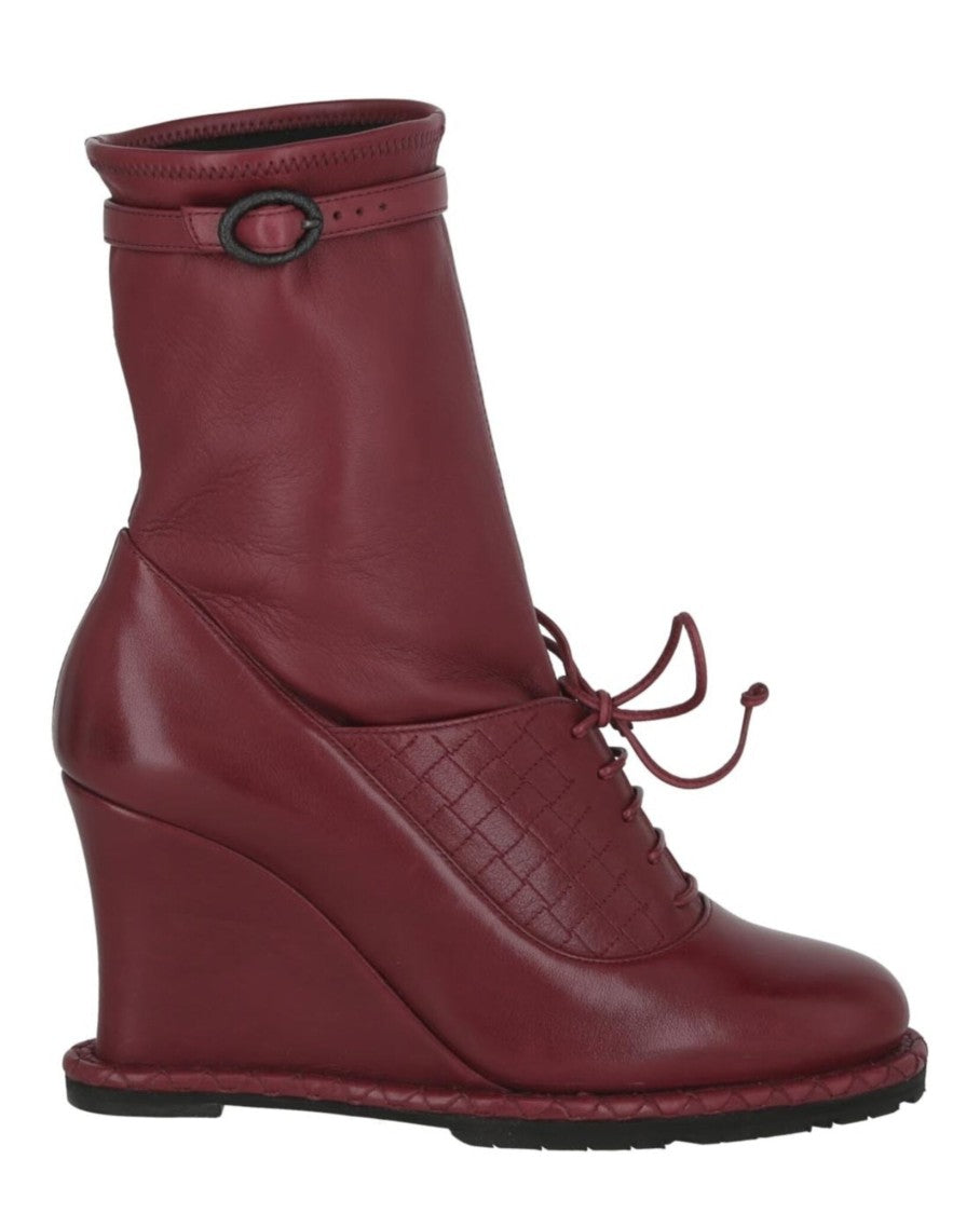 Bottega Veneta Leather Wedge Boots