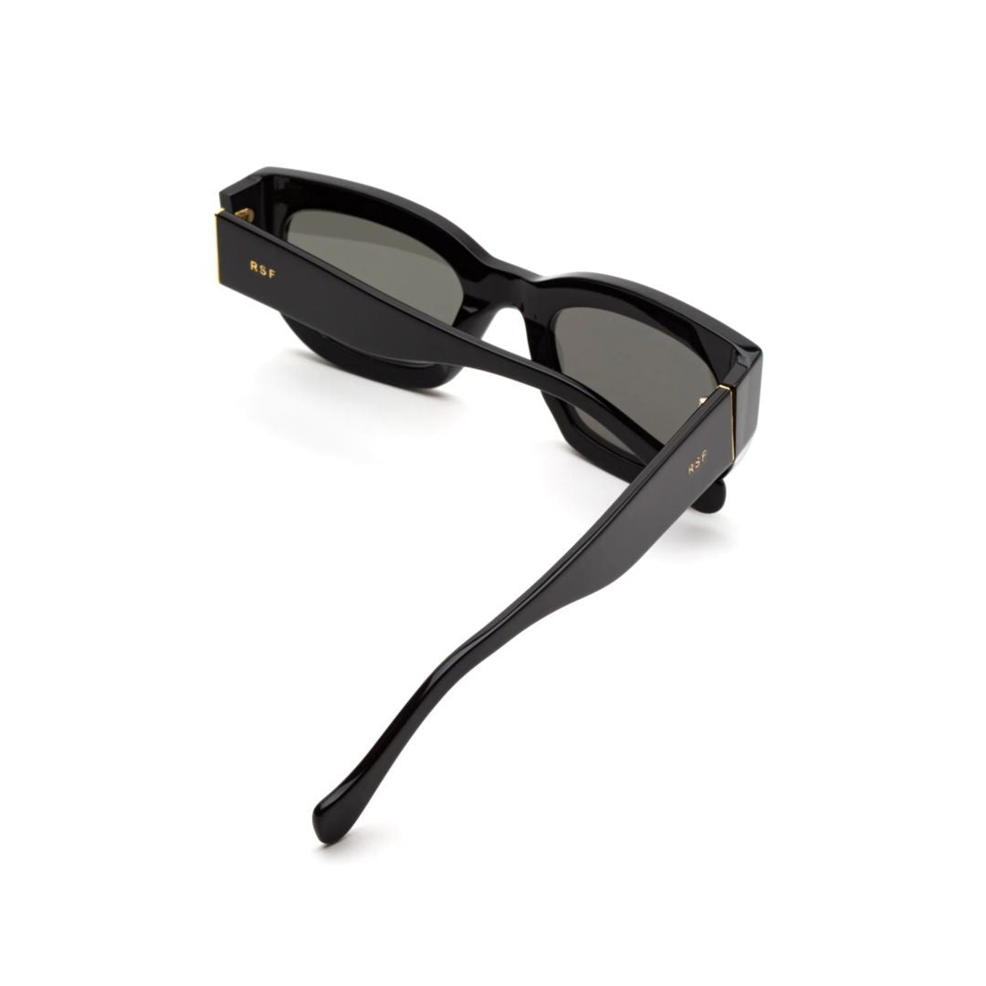 Retrosuperfuture Alva Black Bold Acetate Sunglasses