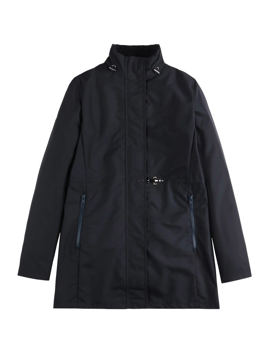 Fay Versatile Baltic Blue Jacket With Adjustable Closure
