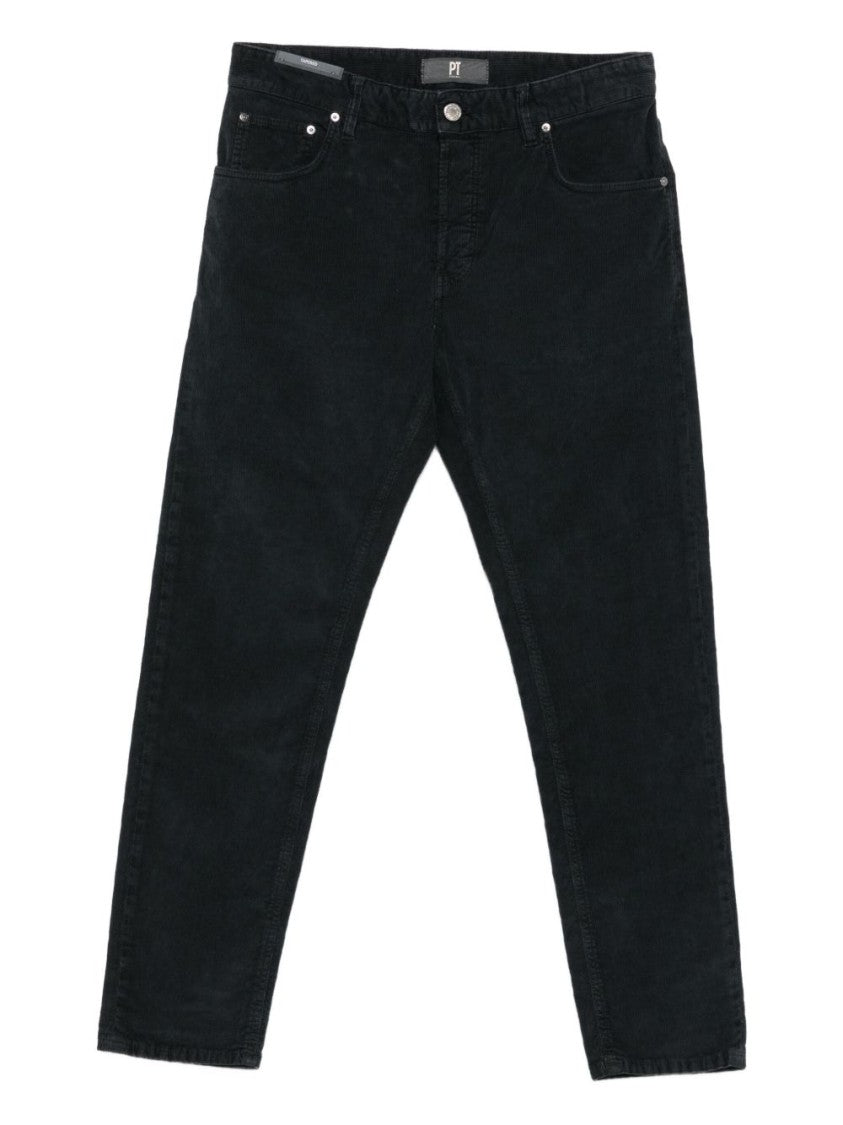 Pt Torino Black Corduroy Jeans