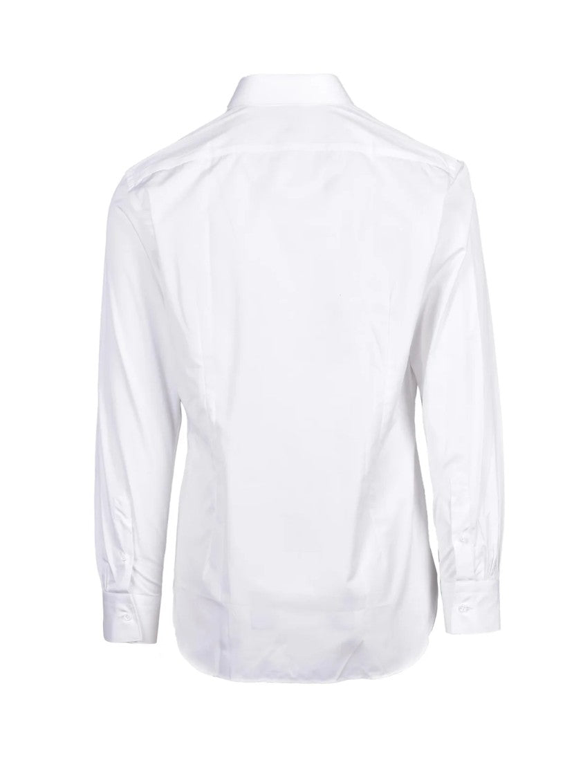 Carrel White Slim-Fit Cotton Shirt