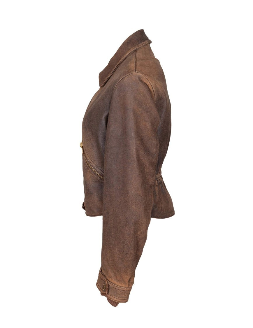 Golden Goose Coffee  Journey Leather Jacket