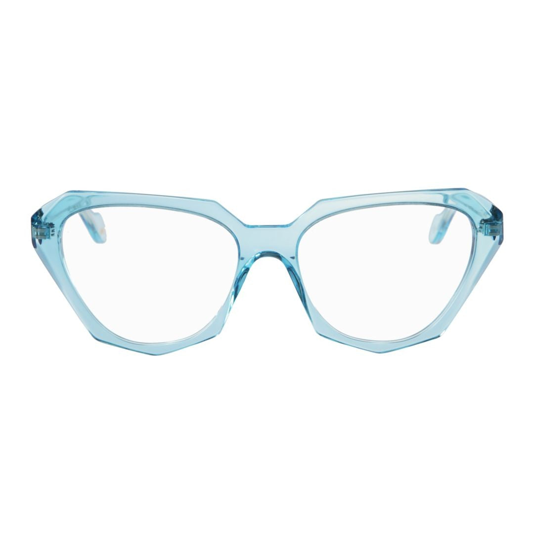 Kador Katrin Light Translucent Light Blue Geometric Eyeglasses