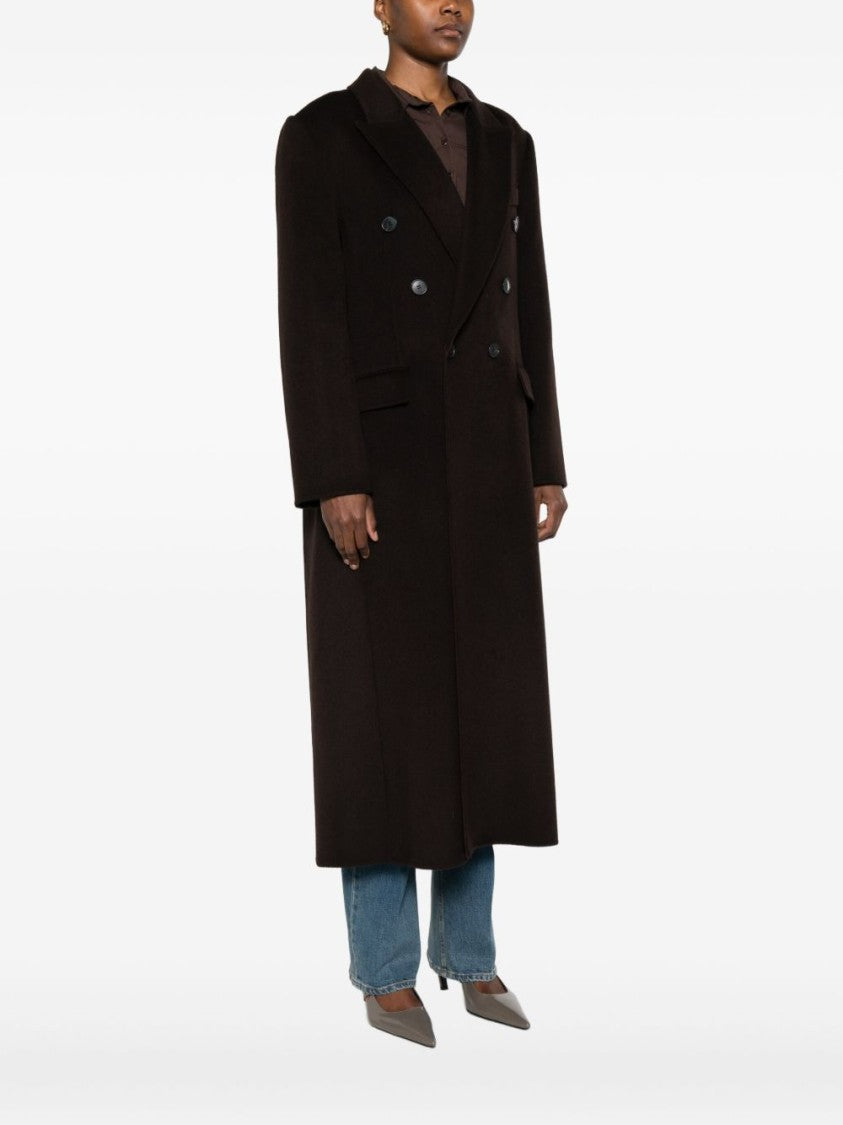 Victoria Beckham Double-Breasted Wool-Cashmere Blend Victoria Beckham Coat