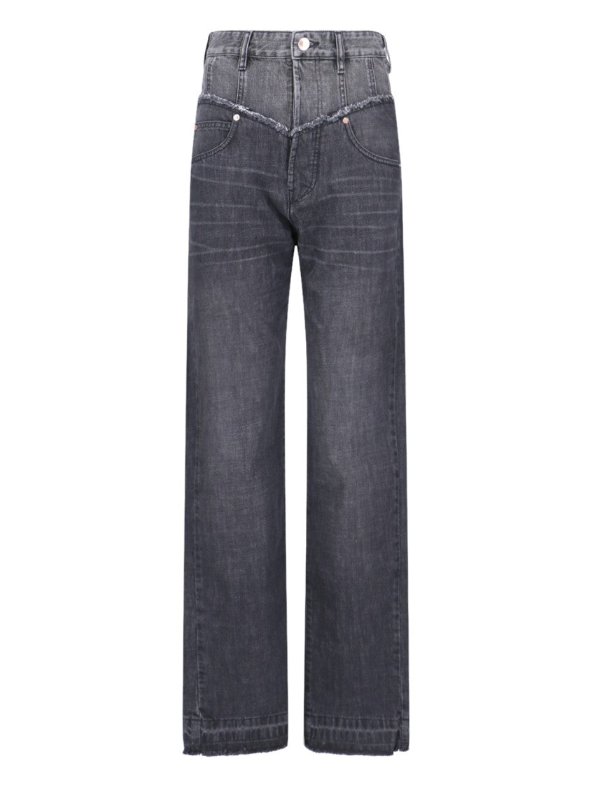 Isabel Marant Noemie' Bicolor Jeans – Black