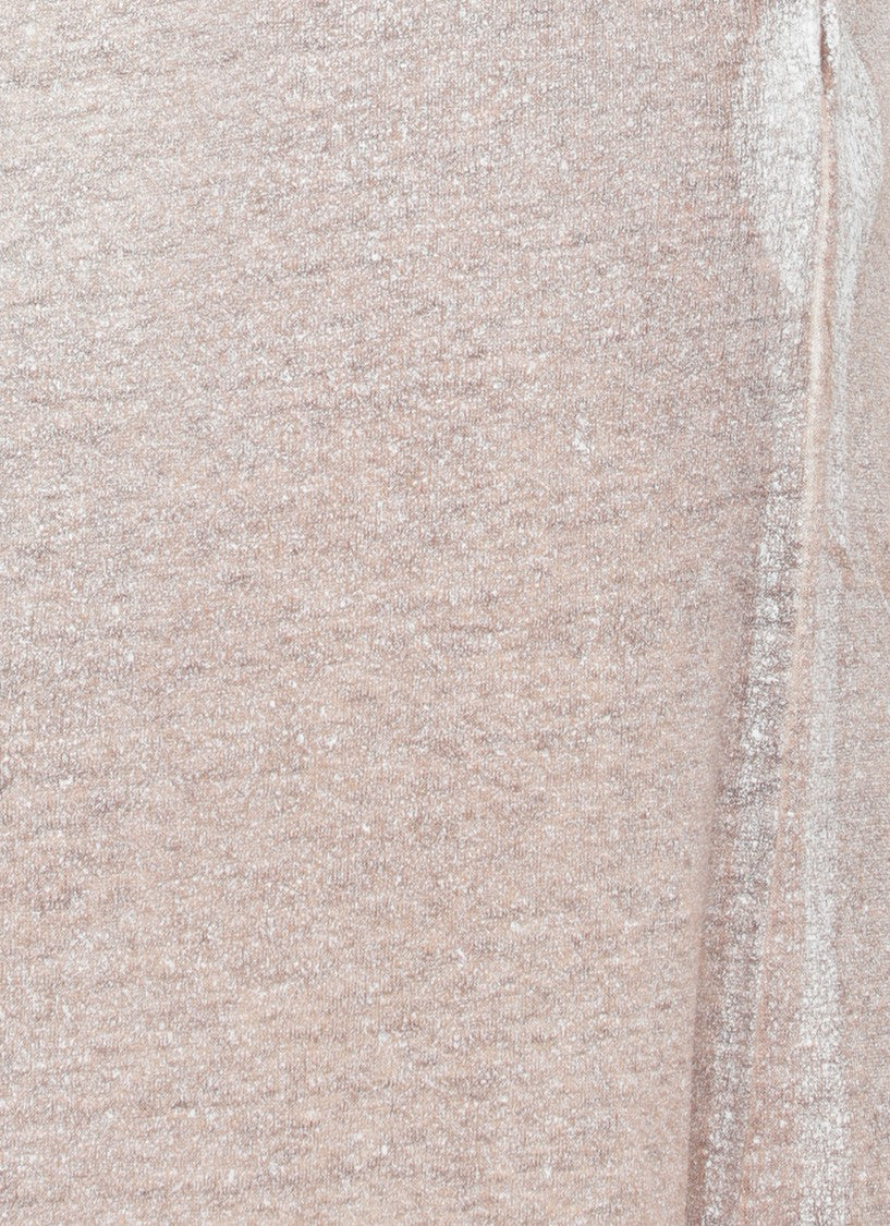 Avant Toi Beige Drawstring Waist Linen Wide-Leg Pants
