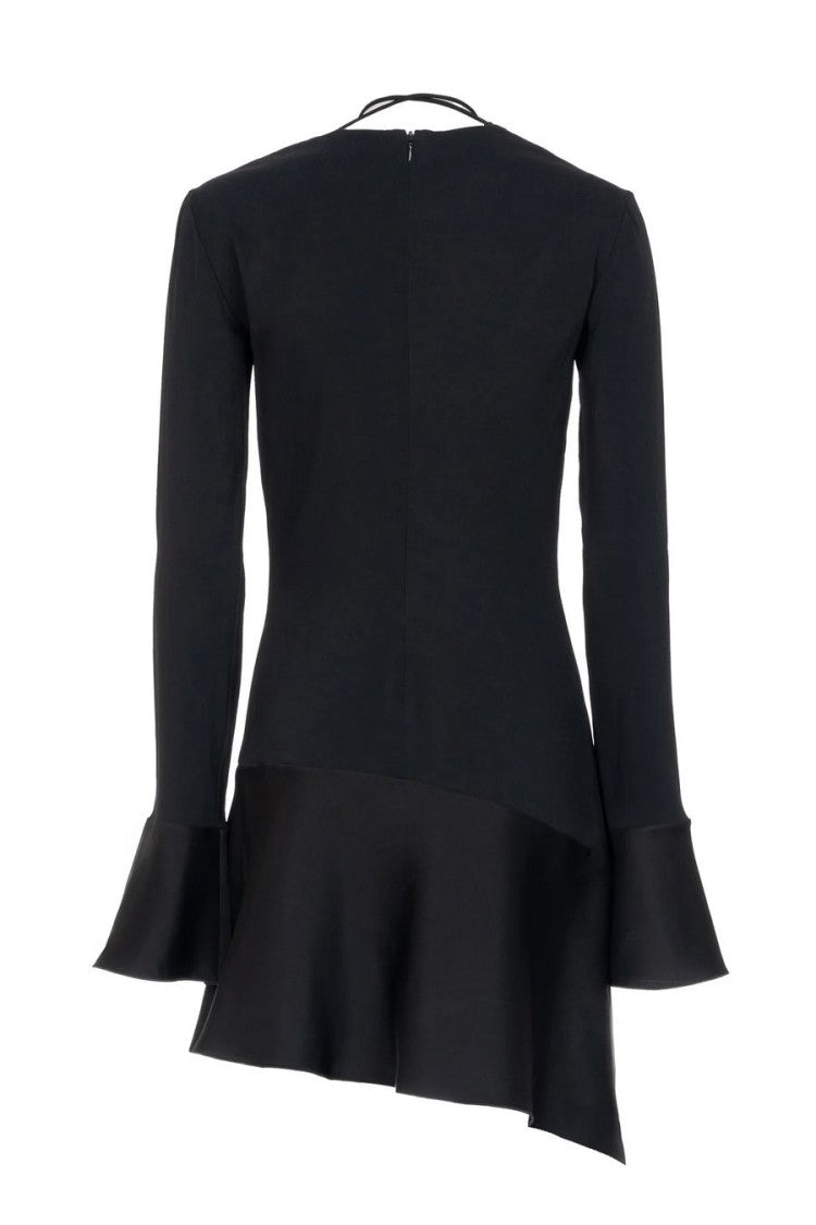 Les Filles D'eva Black Crepe Mini Dress
