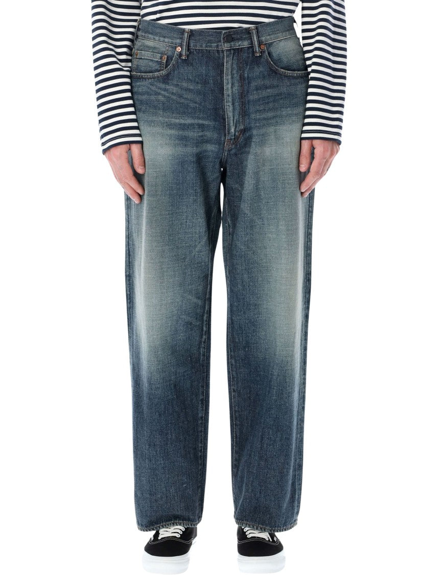 Namamica Selvadge Denim Vintage Wash Straight Pants